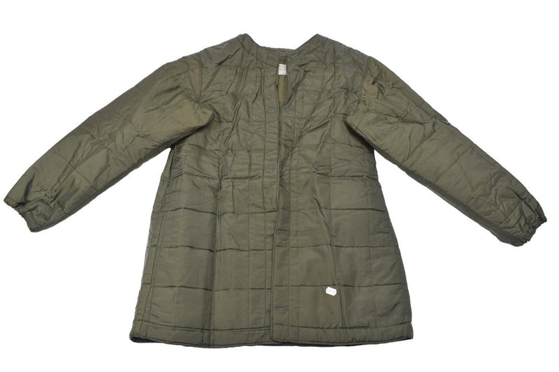 Italian Military air forces rain jacket hooded lined olive raincoat removable liner
