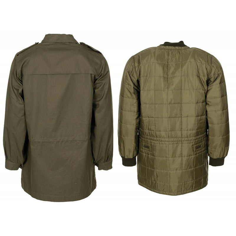 Italian Military parka detachable quilted liner field jacket olive
