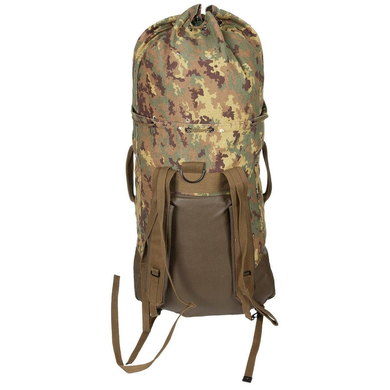 Original Italian military Vegetato camo tactical combat backpack 40L bag tactical backpack metal buckles canvas