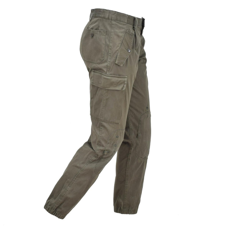 Original Italian military work pants reinforced workwear uniform cargo trousers