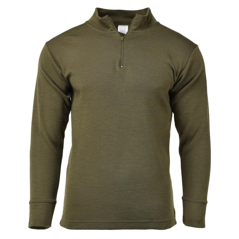 Original Italy military shirt zipper undershirt lightweight breathable workwear outdoor