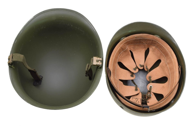 belgium military vintage olive helmet