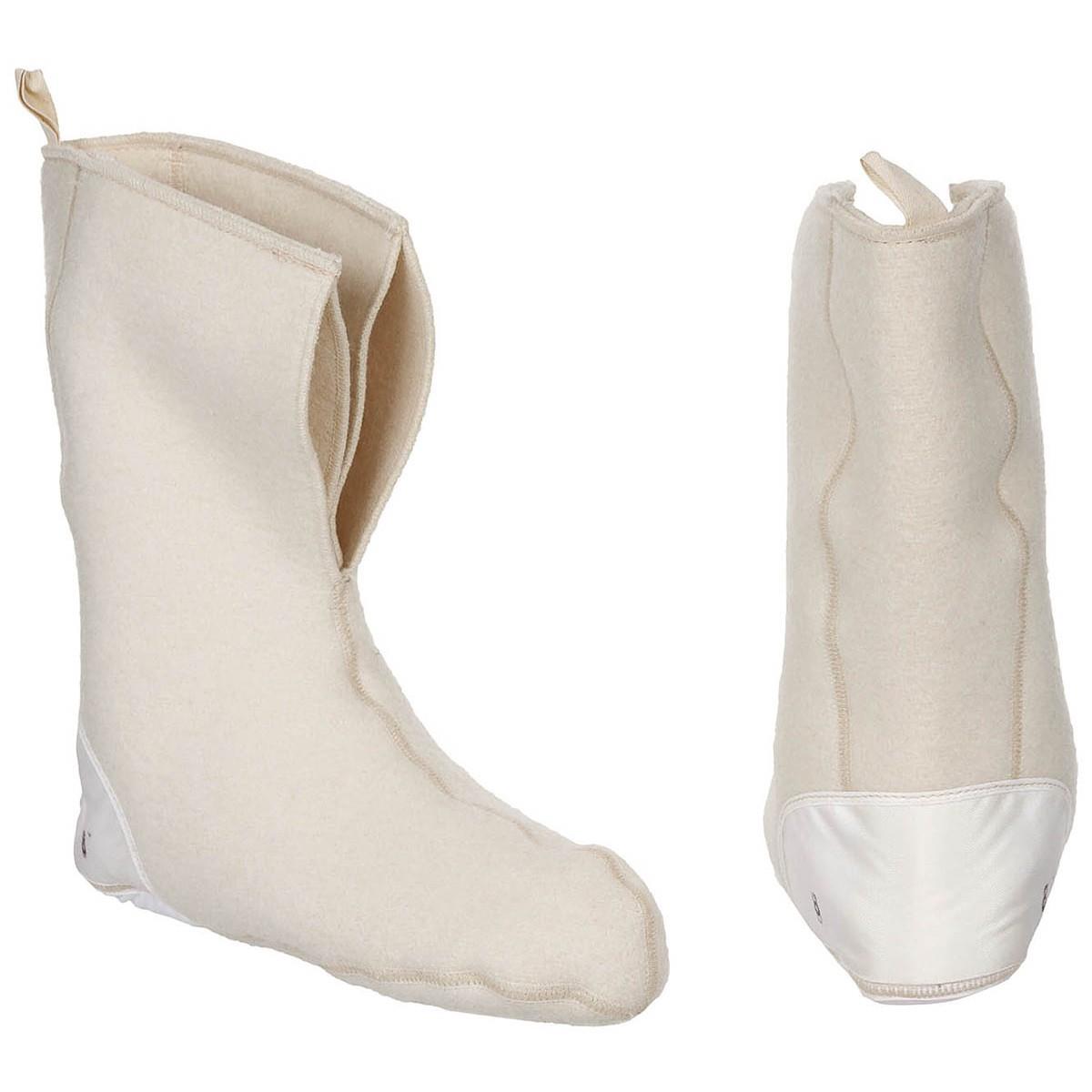 Mukluks shoes Original inner boots cold weather wool vintage boots warm liner white NEW GoMilitar