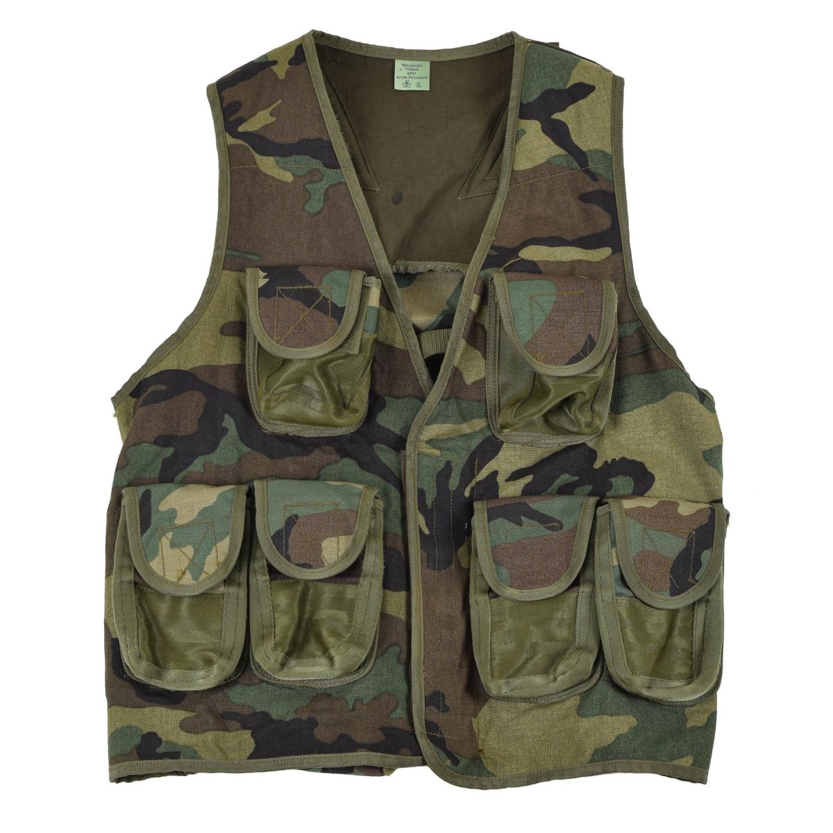 Original Nato tactical vest woodland camouflage multi pockets field ar ...