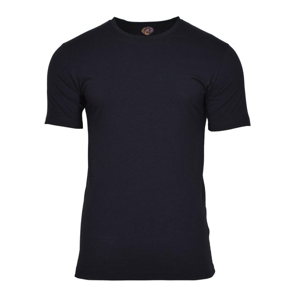 Original Netherlands Military black tactical short sleeve T-Shirts lightweight breathable coolmax quick drying crew neck
