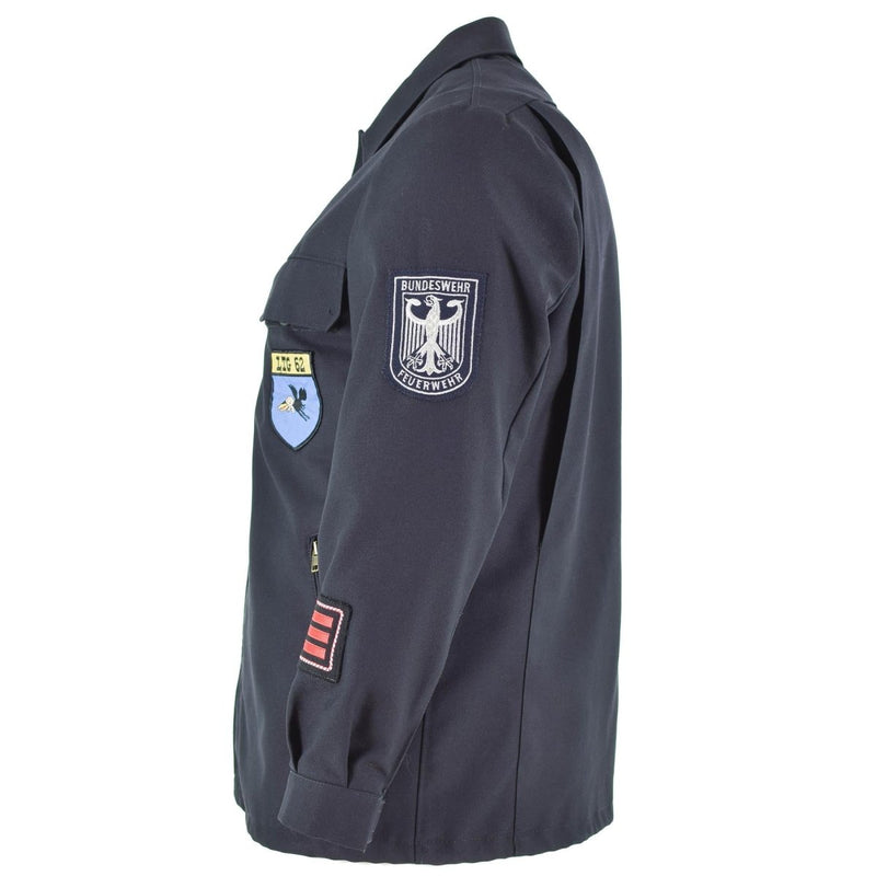 NVA East German army dark blue formal uniform jacket military surplus patches