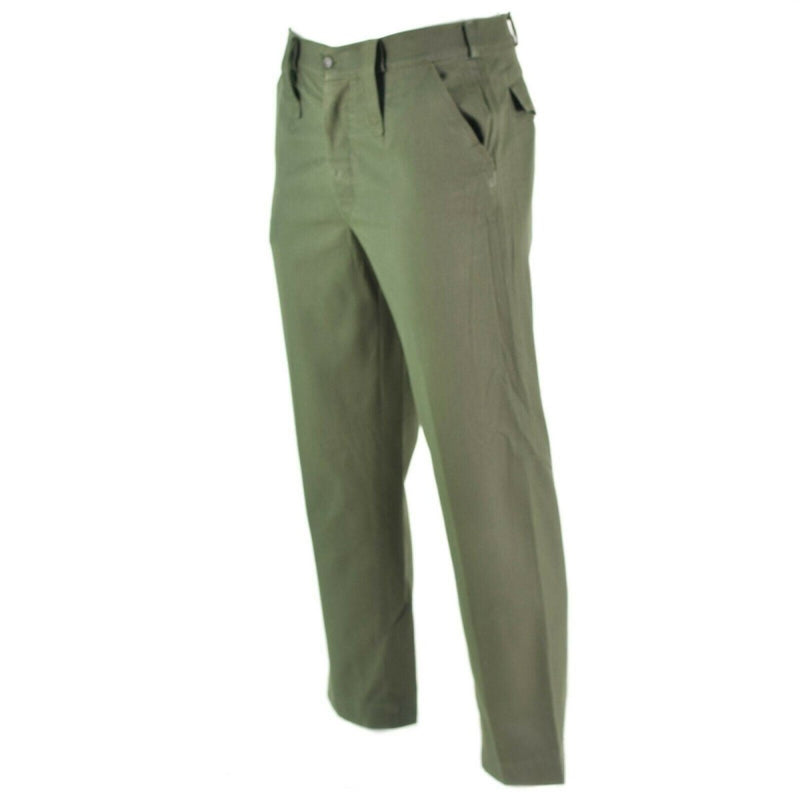 Original Portuguese army field combat comfort pants olive green military pants Portugal wide belt loops