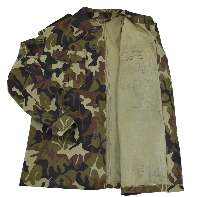 Original Romanian troops field jacket m93 camo leaf BDU parka military issue