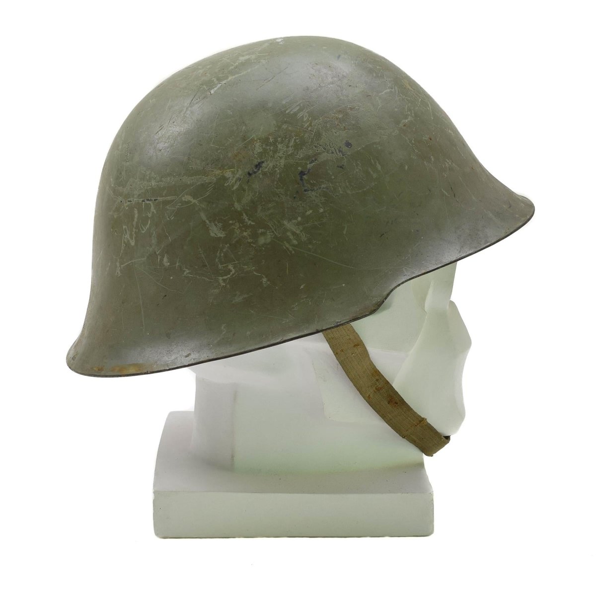 Steel Helmet with Liner Original Serbian military surplus Olive - GoMilitar