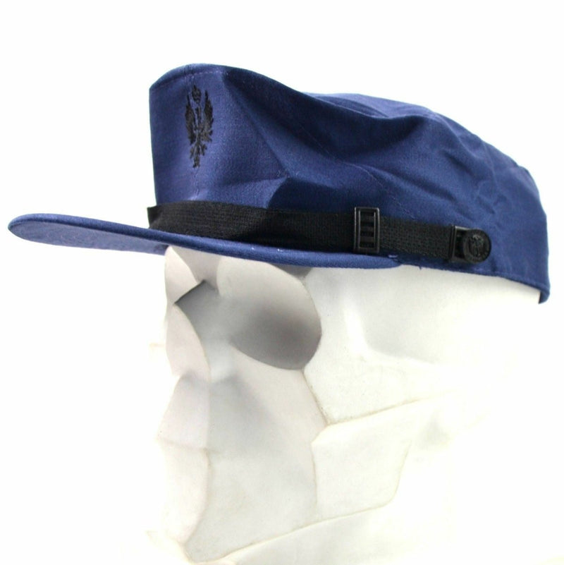 Original Spanish military visor cap army navy peaked hat blue vintage