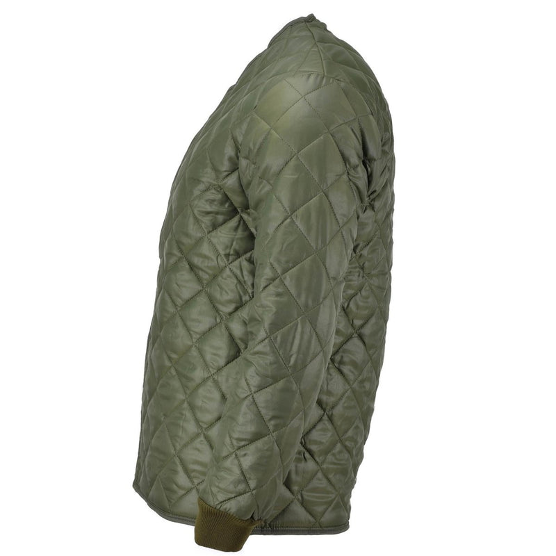 Original Swedish army field jacket parka quilt liner military issue winter hook and loop closure