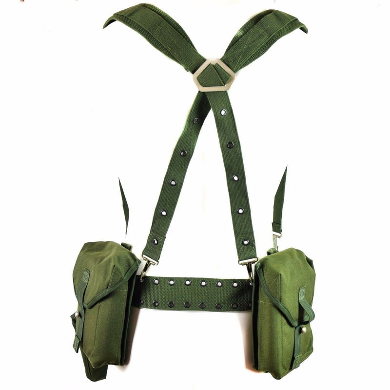 Original Swedish army Webbing rig tactical belt H-Straps suspenders