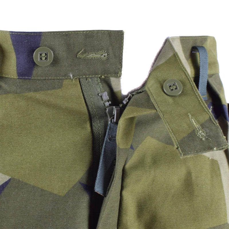 Original Swedish army M90 pants Splinter camouflage field combat trousers