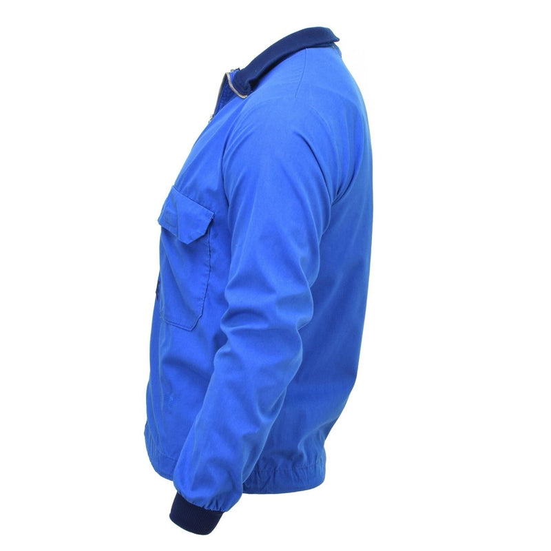 Vintage Swedish Military sports jacket retro  tracksuit sportswear blue