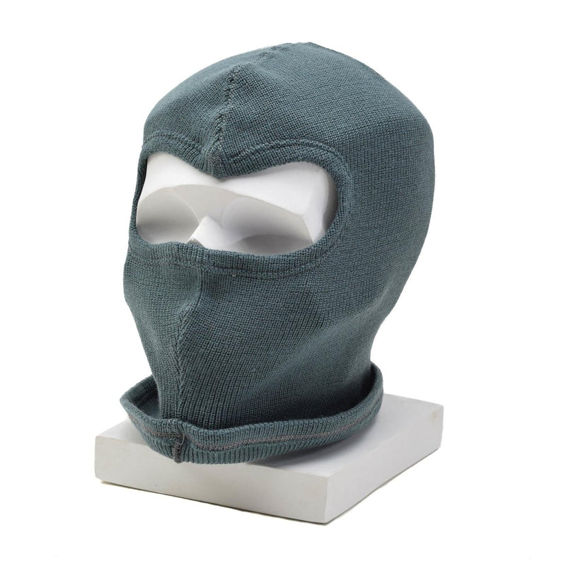 Original Swiss military wool balaclava lightweight warm winter mask elastic workwear outdoor activewear