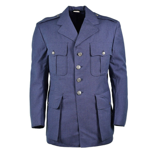 Original US Army Air Force jacket coat men's blue USAF wool coat Service Dress silver toned buttons