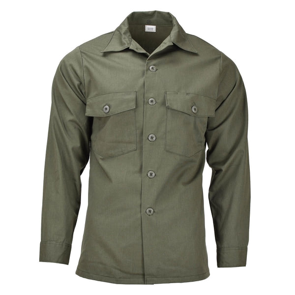 Original U.S. army long sleeve tactical shirt olive fatigue military field combat olive shirts for all purpose