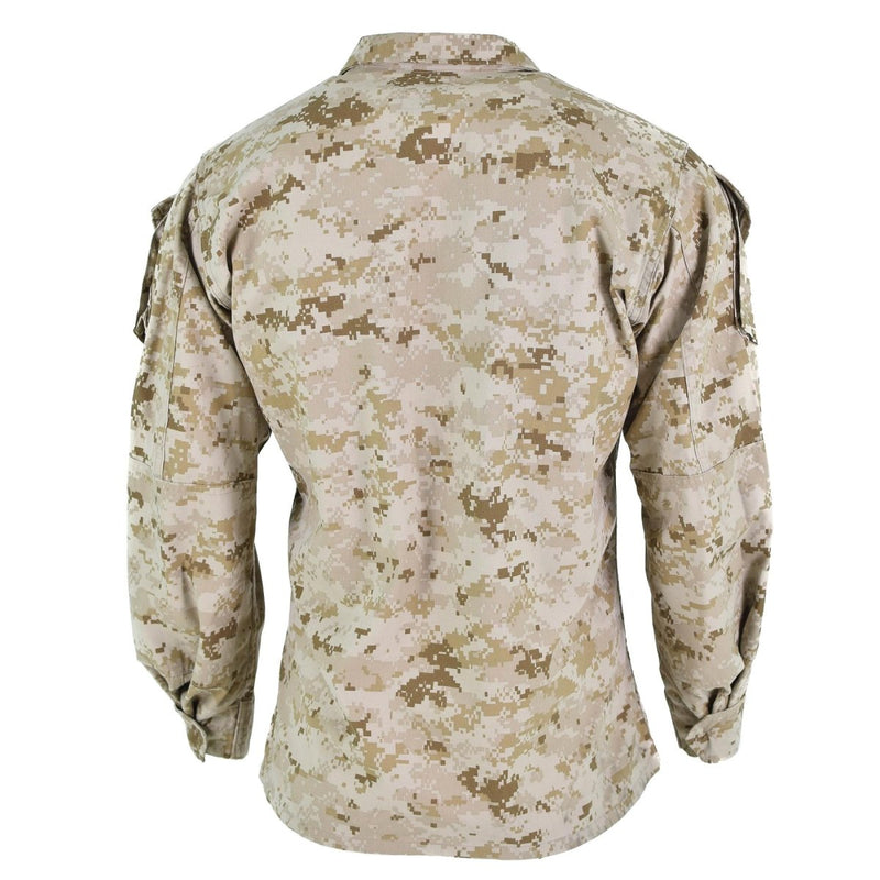 Original U.S army troops jacket BDU digital desert camo shirts military issue reinforced elbows
