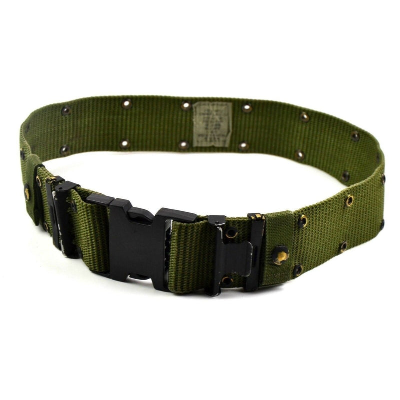 Original U.S army webbing system web suspenders belt LC-2 military pistol green plastic buckle webbing set