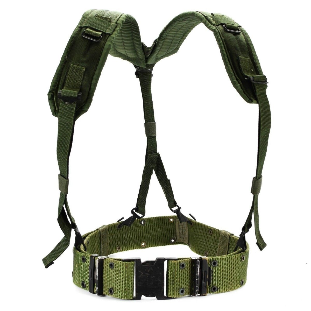 Original U.S army webbing system web suspenders belt LC-2 military