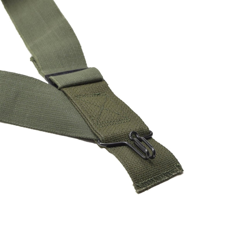 Original U.S. military M1950 suspenders pants braces shoulder harness olive metal buckle