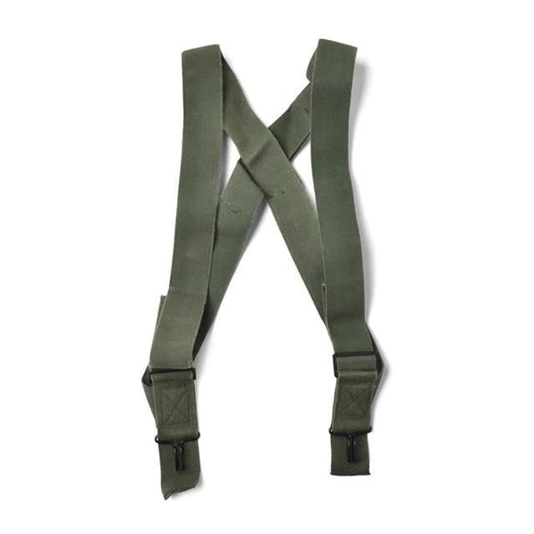 Original vintage U.S. military M1950 suspenders pants braces shoulder harness olive