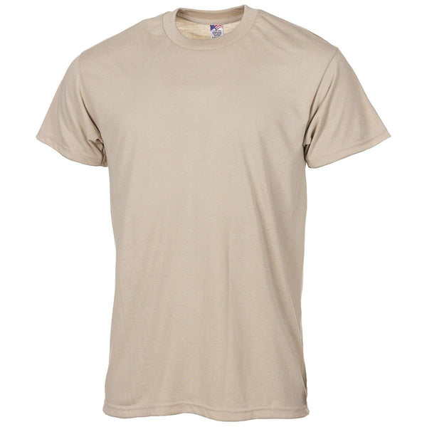 Original U.S. Military T-Shirt 1 layer troops uniform underwear shirt sand color