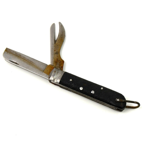 Original vintage Italian Italy army navy folding pocket knife.