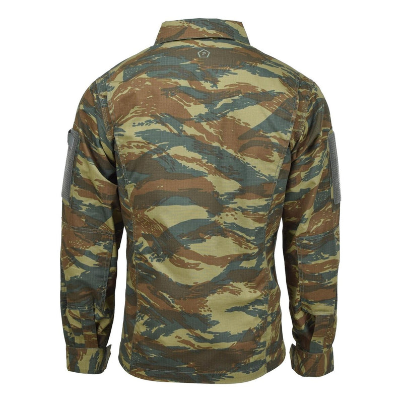 PENTAGON Military Jacket Greek Army Lizard camo water-resistant ripstop reinforced elbows pleats on back for ease of movment