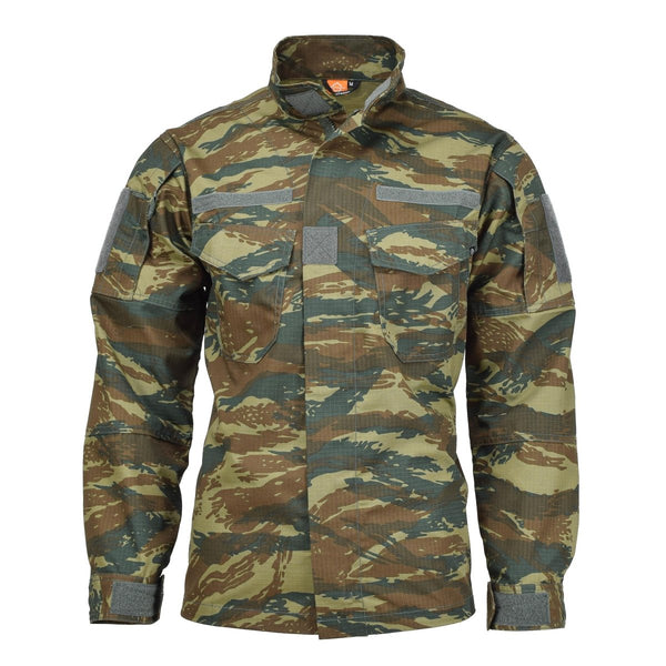 PENTAGON Lycos Jacket Greek army lizard camo water repellent durable ripstop name plate on chest adjustable back and cuffs