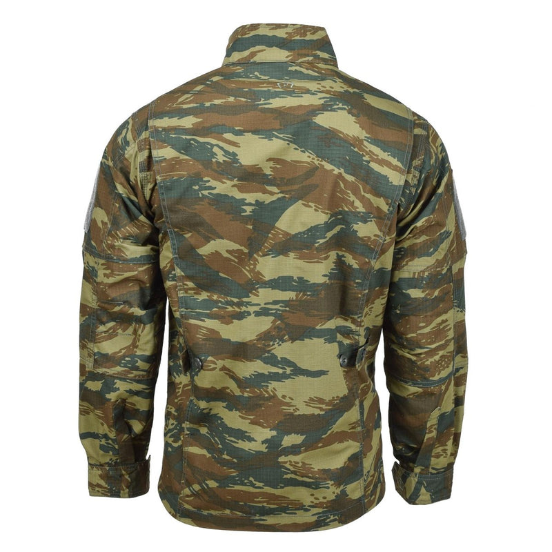 PENTAGON Lycos Jacket Greek army lizard camo water repellent durable ripstop reinforced elbows pleats on back for movment