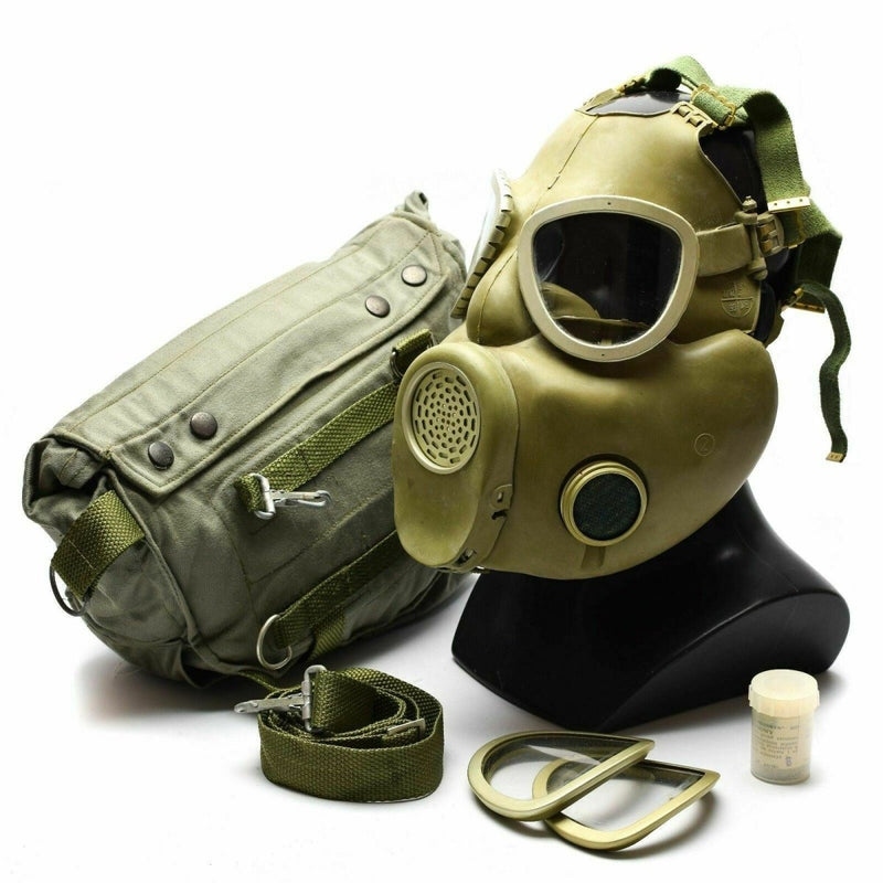 polish vintage gas mask set