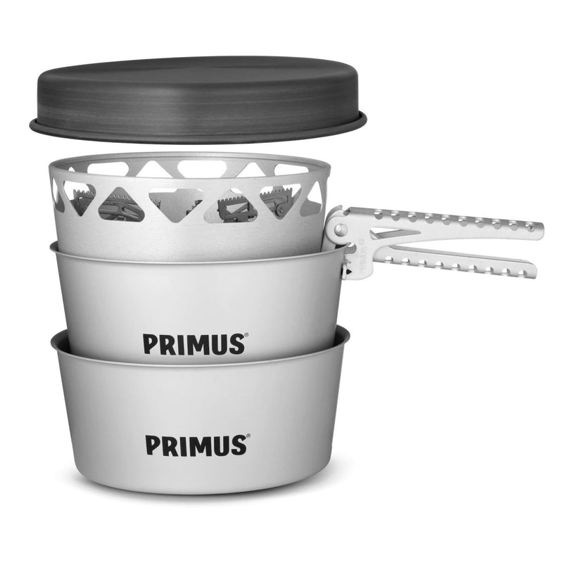 Primus Essential Stove Set 1.3L camping hiking pot pan lightweight cooking set compact all-in-one stove system