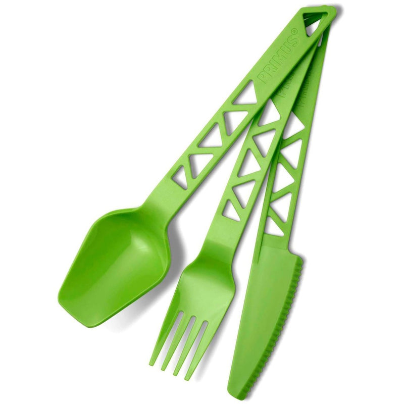 Primus Lightweight Trail outdoor cutlery set camping plastic spoon knife fork Moss