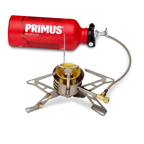 Primus MultiFuel III hiking stove camping high output multi-fuel burner powerful and wide flame excels at heating larger pot