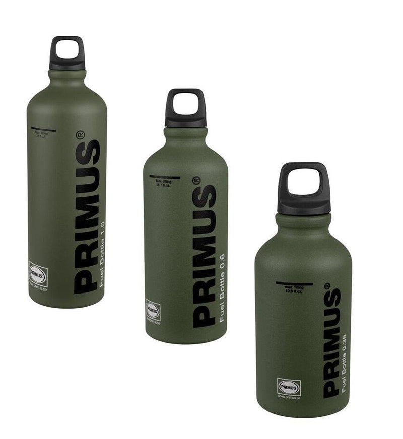 Primus Stove green fuel bottle camping burner liquid multi-fuel aluminum flask