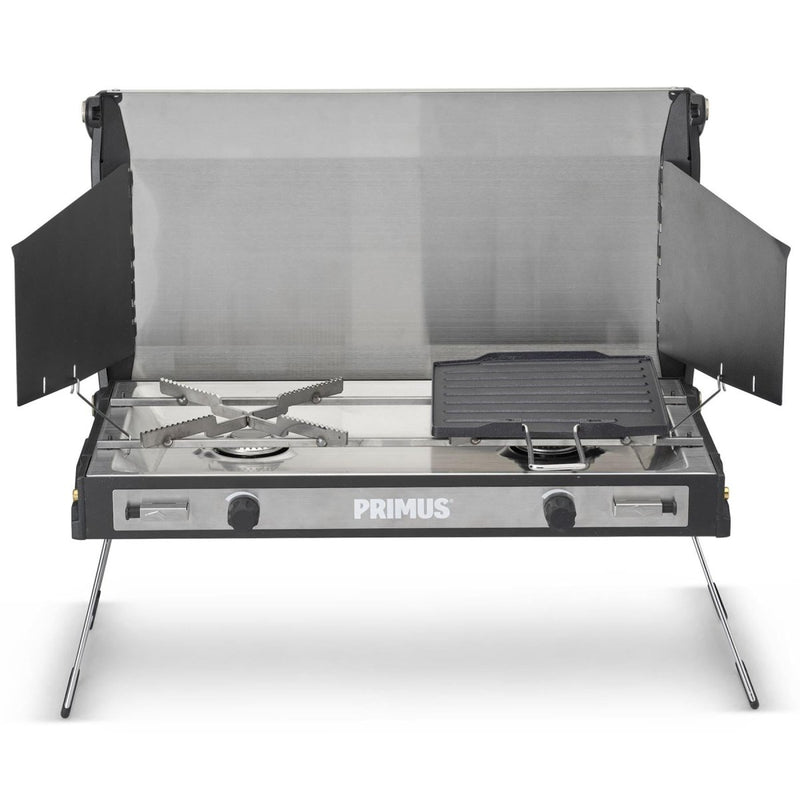 Primus Tupike outdoor stove dual gas burner portable camping hiking griddle