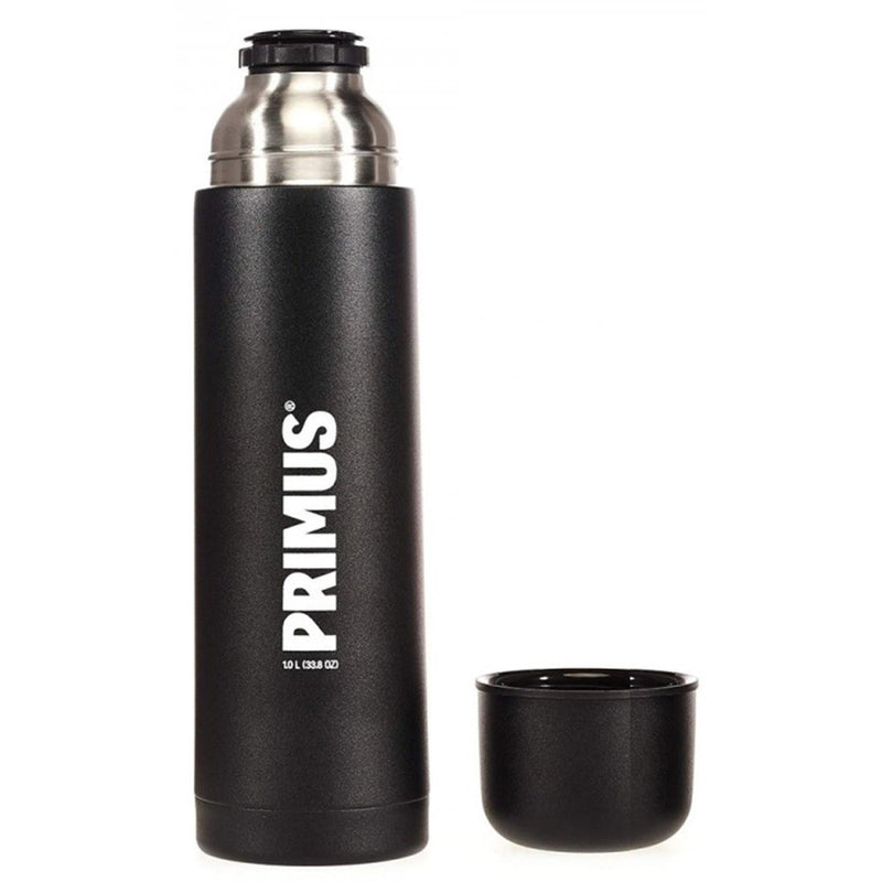 Primus Vacuum Bottle black mate 1 liter 24 hours heat cold retention seal mug click-close stopper for quick pouring