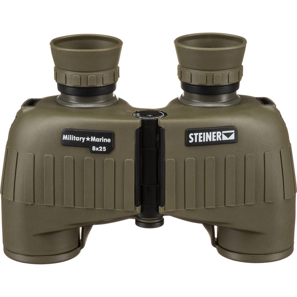 Steiner Binoculars Military Marine 8x25 Olive Rugged Auto Focus Huntin ...