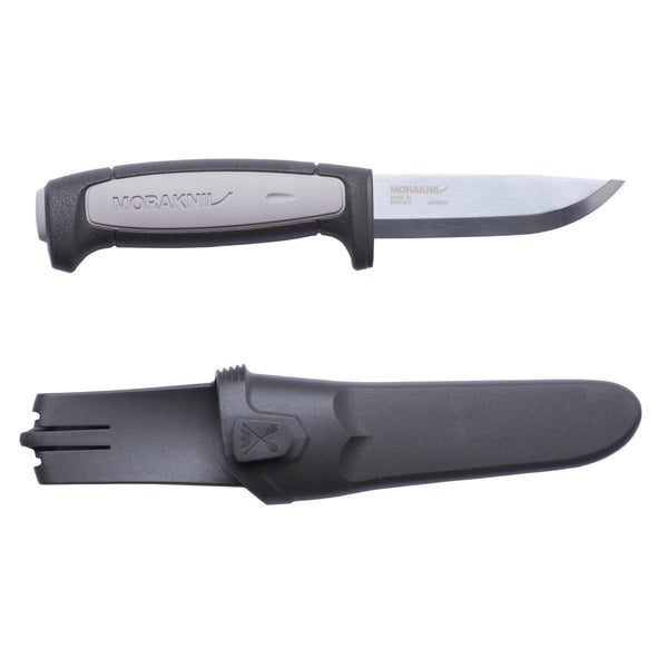 Swedish Brand Knife universal fixed blade MORA Robust grey Carbon blade 3.7" Survival Sheath Bushcraft