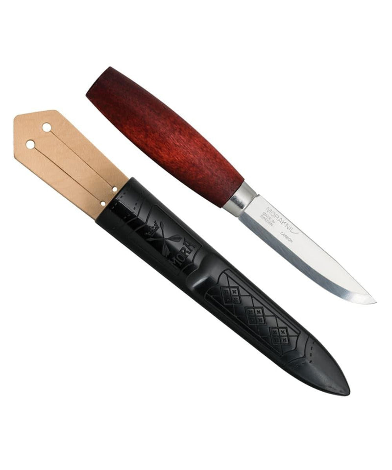 Swedish knife MORA -13604 Classic Carbon steel Bushcrafters Red wood Carving  polymer sheath