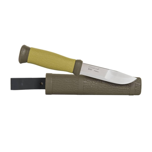 Swedish knife MORA 2000 Green Stainless steel survival Bushcrafters Outdoor Fixed Blade
