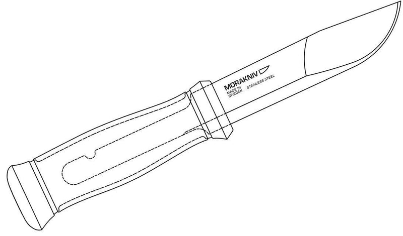 Swedish knife MORA 2000 Green Stainless steel