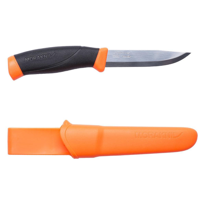 Swedish knife Mora 8.5" MoraKniv companion stainless steel Bushcrafters Orange fixed standard straight plain edge blade
