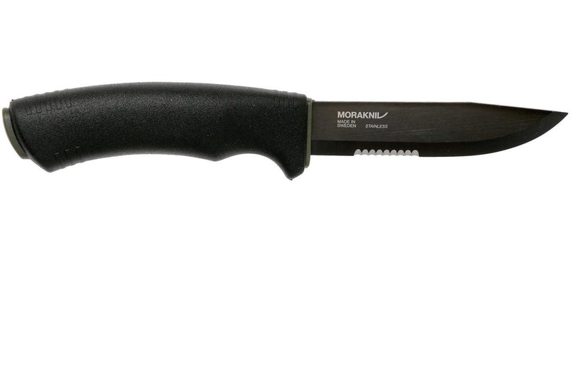 Swedish knife MORA Bushcraft Black SRT Stainless steel Hunting Survival Tactical TPE rubber handle material