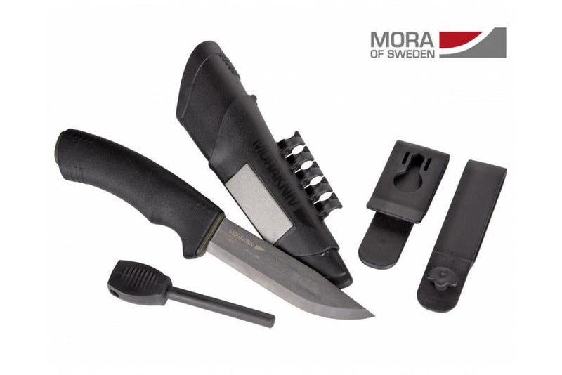 Swedish knife MORA Survival Black Carbon Blade Steel Fire Starter