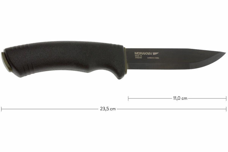 Swedish knife MORA BushCraft Black Carbon Blade Steel Fire Starter TPE rubber handle material