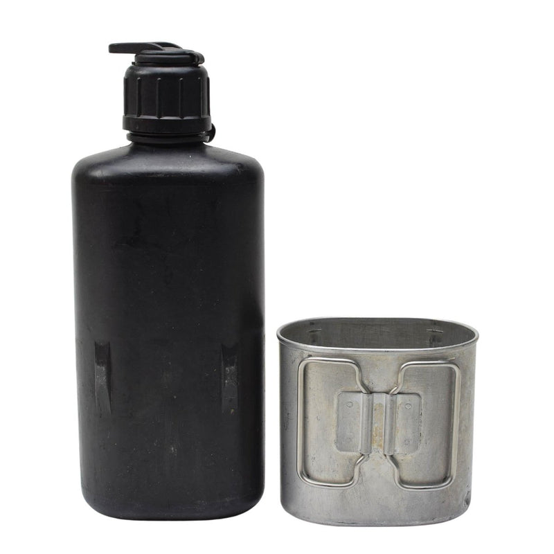 Vintage original Swiss Army Drinking Flask Switzerland Water Bottle Military Canteen Cup M84