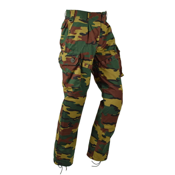 TACGEAR Brand Belgium Army style field cargo combat pants jigsaw camouflage durable strong ripstop material military tactical