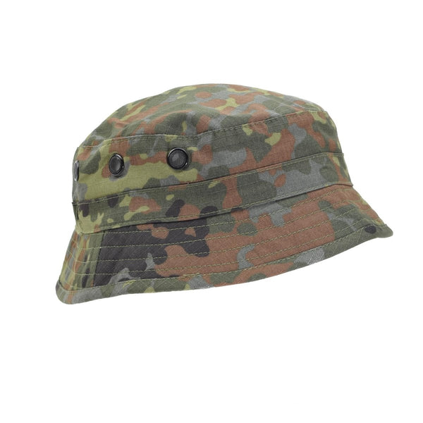 TACGEAR Brand German Army style boonie hat flecktran camouflage strong durable ripstop material bucket hat